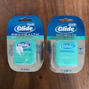 2 Oral-B Glide Pro-Health Comfort Plus Dental Floss Mint 43.7 Yds ORIGINAL New